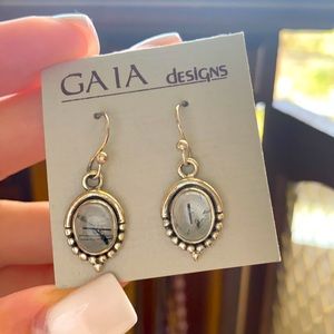 Tourmaline quarts earrings